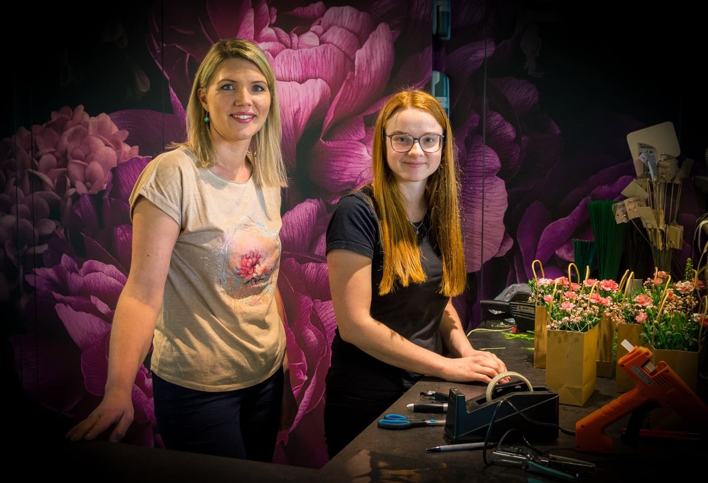 Magdalena and Melanie – florists at Blütenwerk Freistadt, Zemannstraße 45, 4240 Freistadt